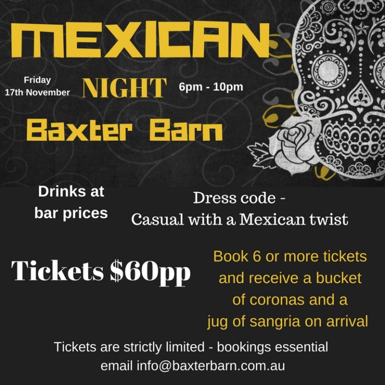 Mexican Night at Baxter Barn!