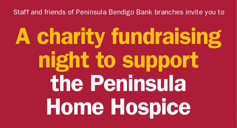 A charity fundraising night to support the Peninsula Home Hospice