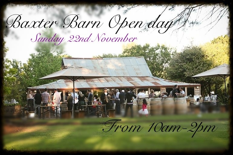Baxter Barn Open Day - Sunday 22nd November