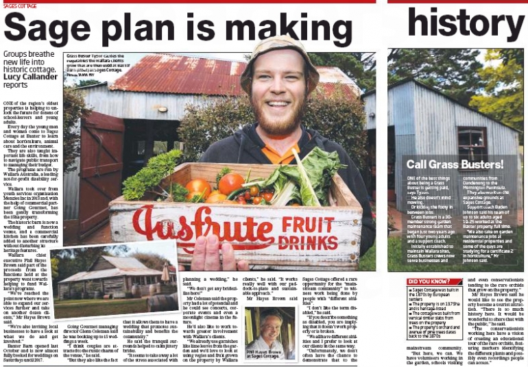 &quot;Sage plan is making history&quot; by the Frankston Standard Leader